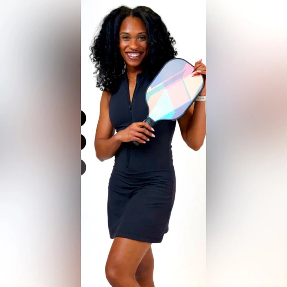 Half-Zip Casual Dress Sporty | Tennis | Everyday | Versatile Stylish | Brand New - Picture 11 of 13